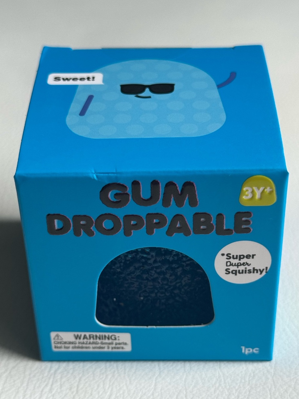 SHIPS TODAY! Gum Droppable Squishy Squeeze Fidget Blue Viral Toy J’adore